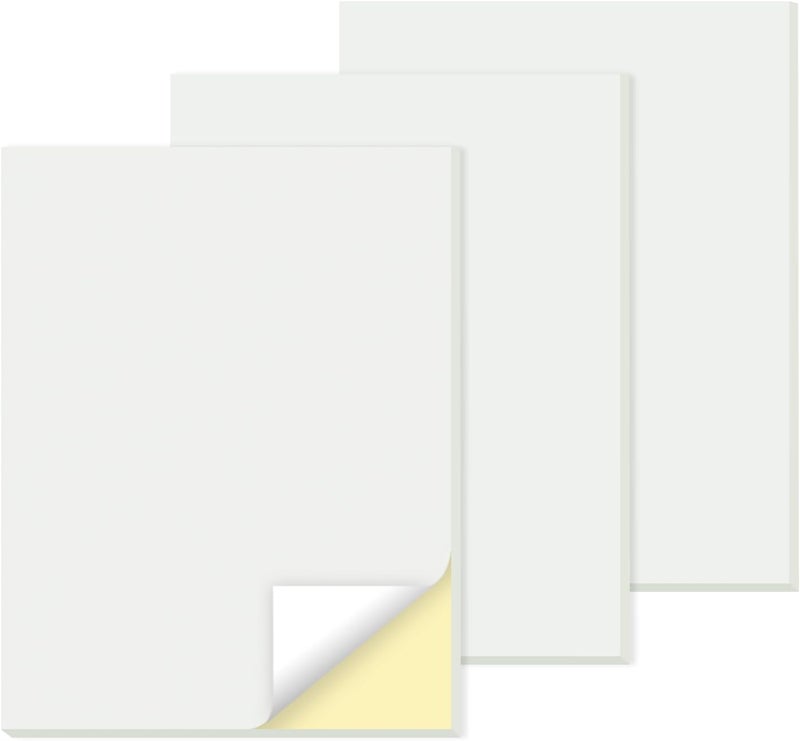 suituts 150 Sets 8.5X11 Inches Blank Carbonless Notepad, 2-Part Blank Carbonless Lab Notebook, Carbon Duplicate Copy Paper (50 Sets each Pad, 3 Pads) - Image 1